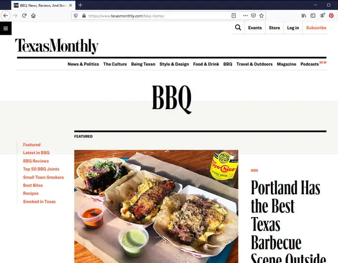 Texas Monthly BBQ