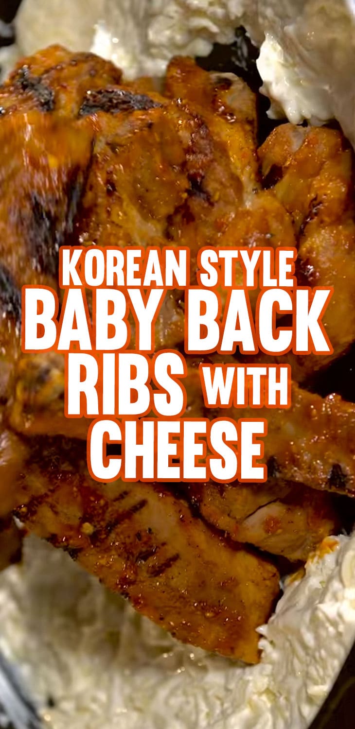 Korean Style Baby Back Ribs with Cheese
